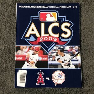🔮 5/$25 2009 MLB ALCS Angels vs‎ Yankees Program